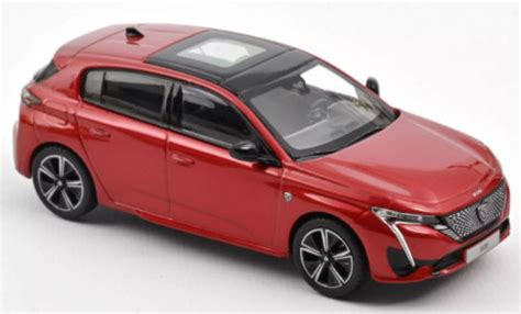 Coche Miniatura Peugeot 308 1 43 Norev GT Metallic Rojo 2021 Coches