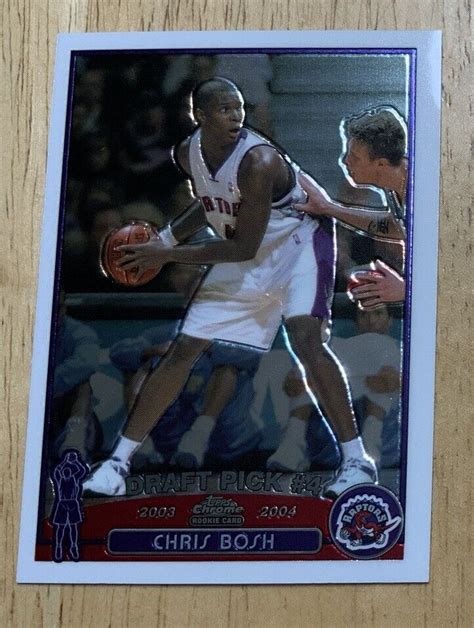 Chris Bosh Topps Chrome Rc Topps All Star As Bw Ebay