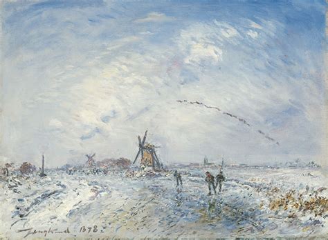 Johan Barthold Jongkind | Paintings prev. for Sale | A winter landscape