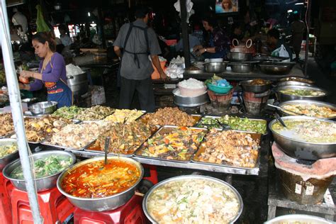 Food markets Phnom Penh Cambodia