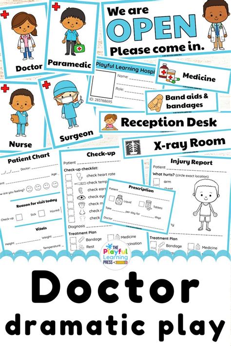 Hospital Dramatic Play Printables Pretend Play Doctors And Eye Doctor