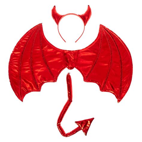 Devil Wings Costume Set - Red, 3 Pack - Women of Edm