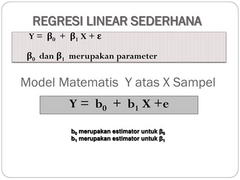 Ppt Regresi Linear Sederhana Powerpoint Presentation Free Download