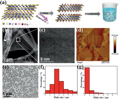 Fabrication Of The Ti C T X Mxene Colloidal Solution A The Mxene