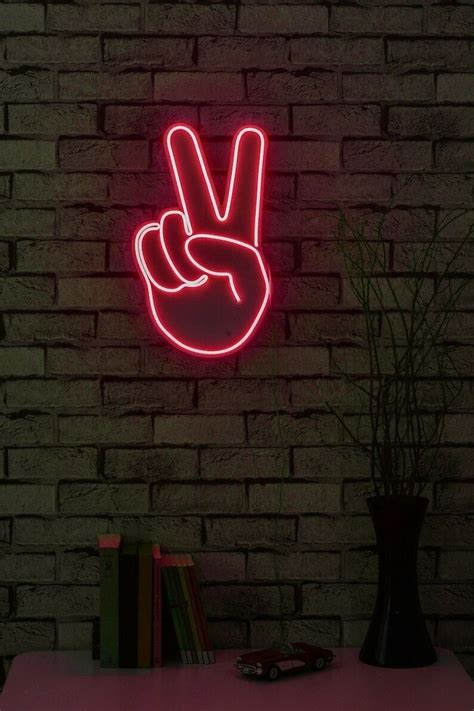 Victory Led Neon Sign Wall Décor Red