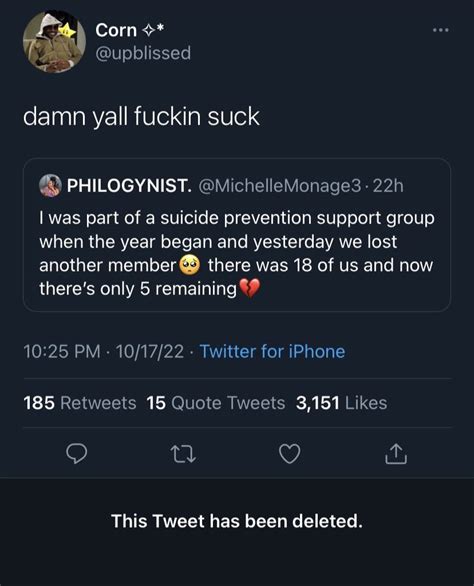 Suicide Prevention This Tweet Has Been Deleted Rule Know Your Meme