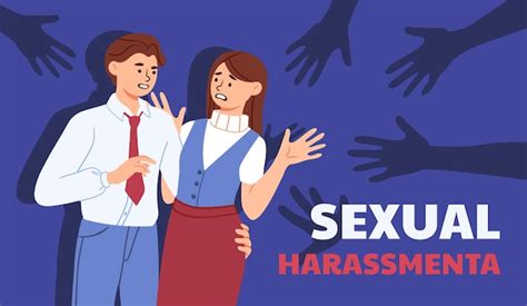 Premium Vector Stop Sexual Harassment Concept Protect Women From Men