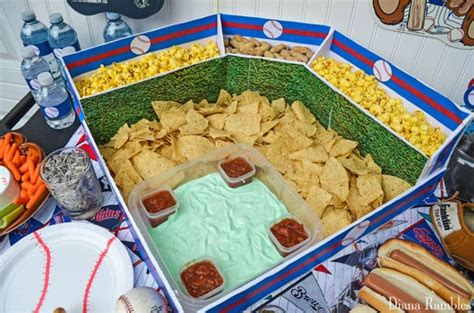 Baseball Snack Stadium Tutorial And Free Baseball Party Decor