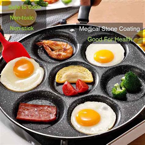 Frying Pan 7 Hole Frying Pan Frying Pot Thickened Omelet Pan Non Stick