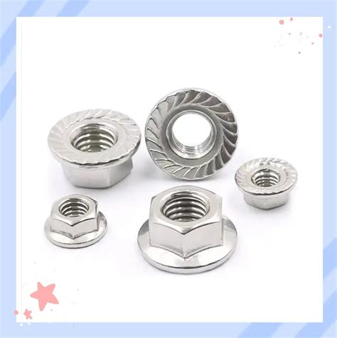 Flange Nut Customize Carbon Steel Hex Head Nuts Hexagon Coupling Nuts