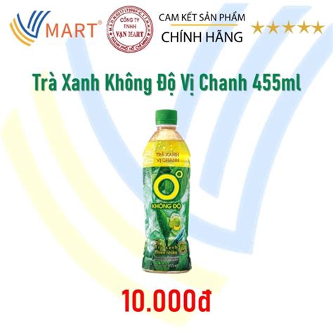 Trà Xanh Không Độ Vị Chanh 455ml
