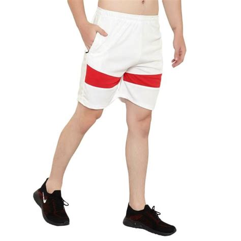 Oora Men White Sports Shorts Jiomart