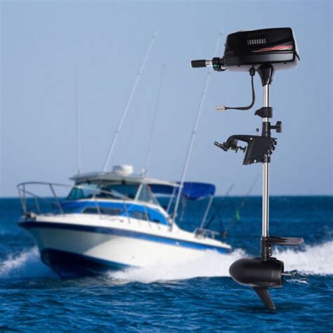 HANGKAI Heavy Duty Electric Fishing Boat Motor Outboard Trolling Motor ...