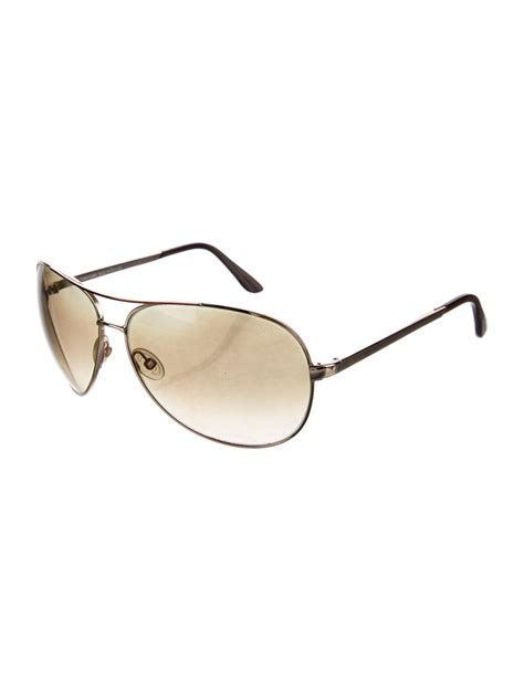 Tom Ford Aviator Gradient Sunglasses Gold Sunglasses Accessories Tom153168 The Realreal