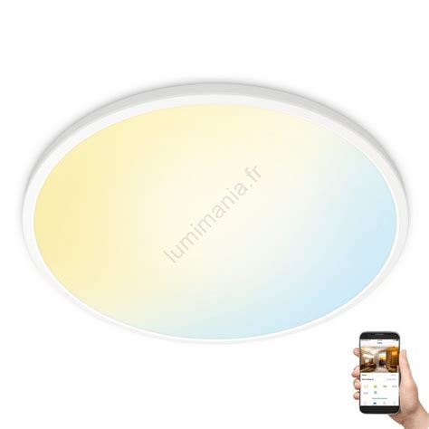 WiZ Plafonnier LED à intensité variable SUPERSLIM LED 32W 230V blanc