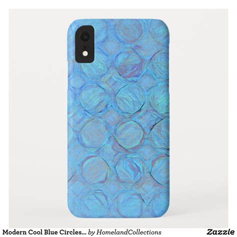 Modern Cool Blue Circles Abstract Geometric Case Mate Iphone Case