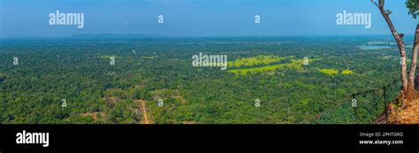 Aerial view of Sigiriya gardens at Sri Lanka. Aerial view of Sigiriya ...