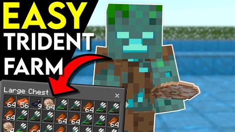 Simple Trident Farm For Minecraft Bedrock 1 19 MCPE YouTube