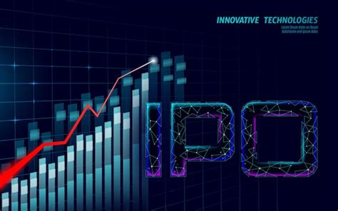 Premium Vector Initial Coin Offering Ipo Letters Technology Concept