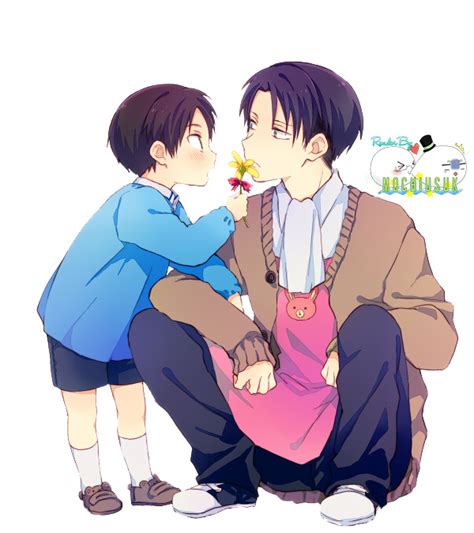 Kid Eren Kid Eren And Levi Render Shingeki No Kyojin By Mochiusuk