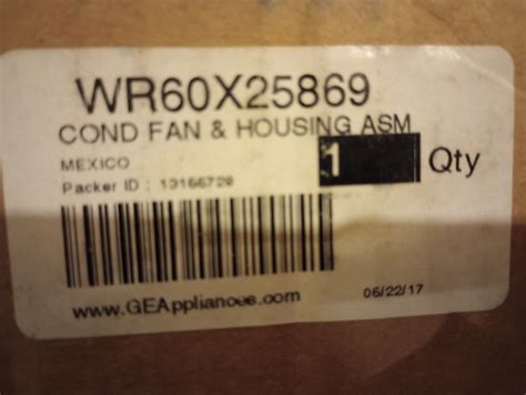 New Ge Fan Wr60x25869 Ebay