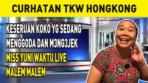 KESERUAN KOKO YG SEDANG MENGGODA DAN M3NG3JEK MISS YUNI WAKTU LIVE