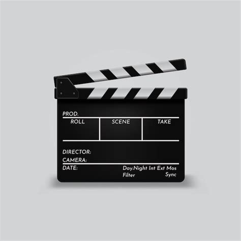 Premium Vector Opened Movie Clapperboard Design Vector Illustration