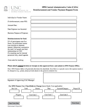 Fillable Online Sph Unc Payment Submission Form Fax Email Print Pdffiller