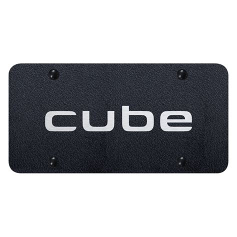 Autogold Pl Cube Erb Rugged Black License Plate With Laser Etched