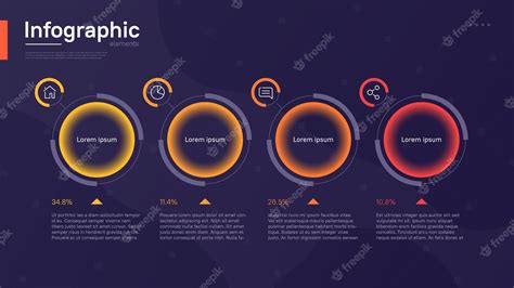 Premium Vector Stylish Colorful Vector Infographic Template With