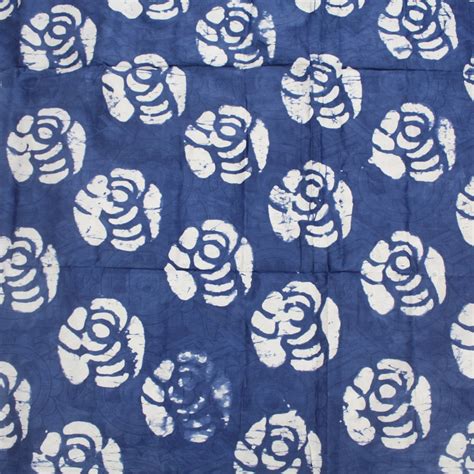 Blue Roses Batik African Batik 25 Yards Urbanstax