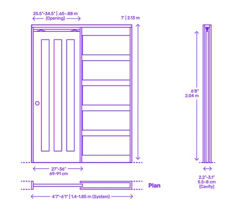 Pocket Doors Dimensions & Drawings | Dimensions.com