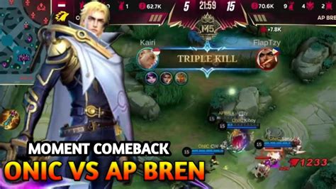 Moment M Sudah Kalah Comeback Onic Vs Ap Bren Mlbb Youtube