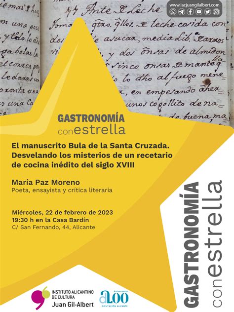 Gastronomía con estrella El manuscrito Bula de la Santa Cruzada