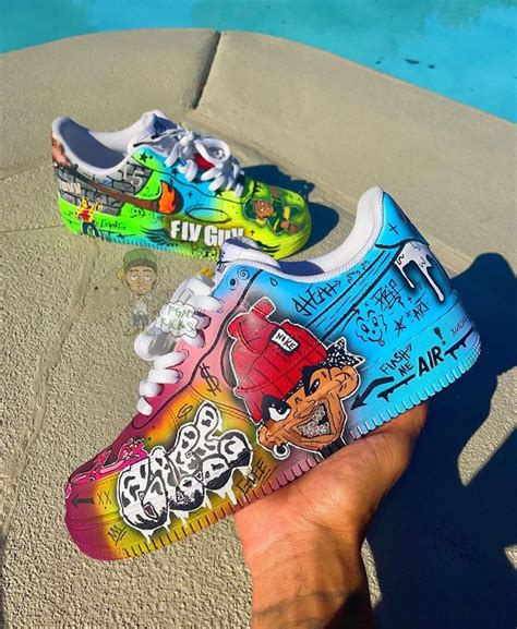 Graffiti Air Force 1 Custom Nike Shoes Women Fashion Nike Fashion