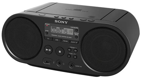 Sony Zs Ps Black Portable Cd Boombox Player Digital Tuner Am Fm Radio