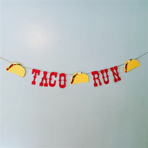 Taco Bar Banner Taco Banner Taco Decor Fiesta Banner Etsy