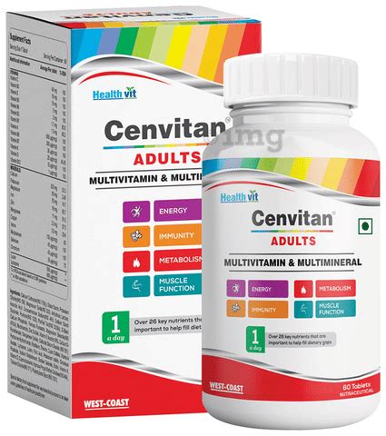 Healthvit Cenvitan Adults Multivitamin And Multimineral For Energy