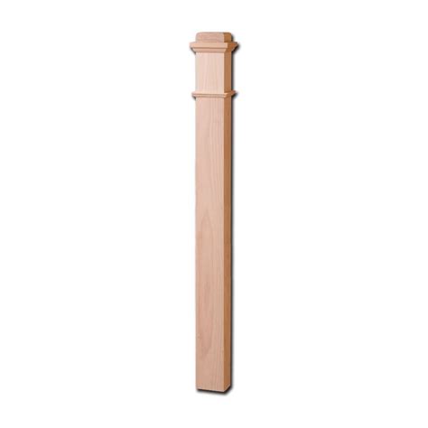 4x4 Red Oak Newel Post Discounts Purchase Th