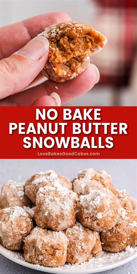 No Bake Peanut Butter Snowballs Love Bakes Good Cakes