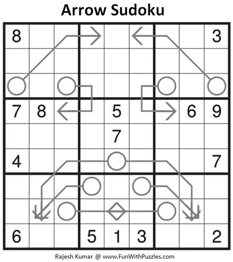 Arrow Sudoku Puzzle Fun With Sudoku 274