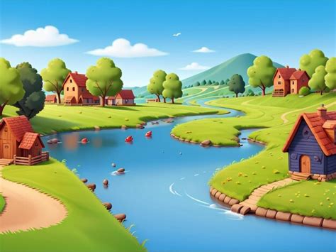 animation forest scene   forest trees premium ai