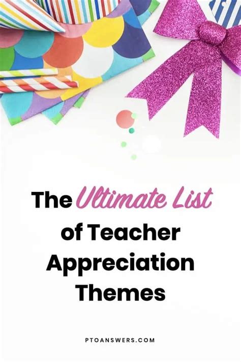 Ultimate List of Teacher Appreciation Week Themes | Teacher ...