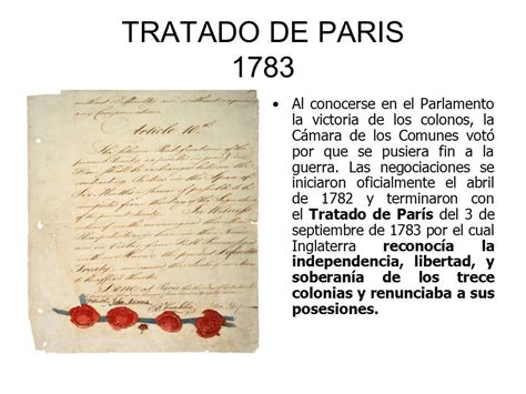 Cita con la historia y otras narraciones El Tratado de París de 1783