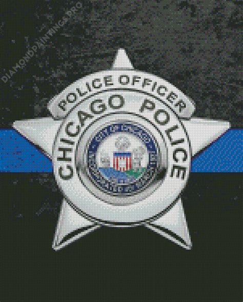 The Chicago Police Badge - Diamond Painting - DiamondPaintings.Pro