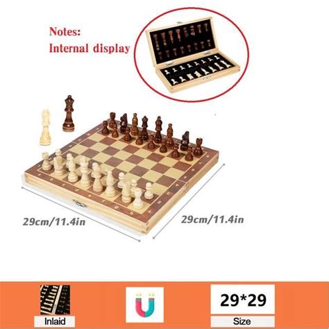 JEU DE SOCIETE BH20 Magnetic 29cm Grand Ensemble D échecs Magnétiques