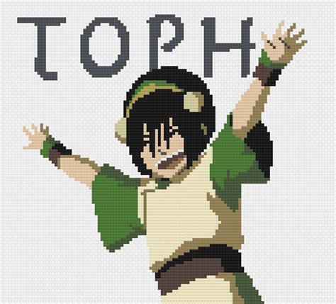 Toph Beifong Cross Stitch Pattern Avatar Last Airbender Etsy