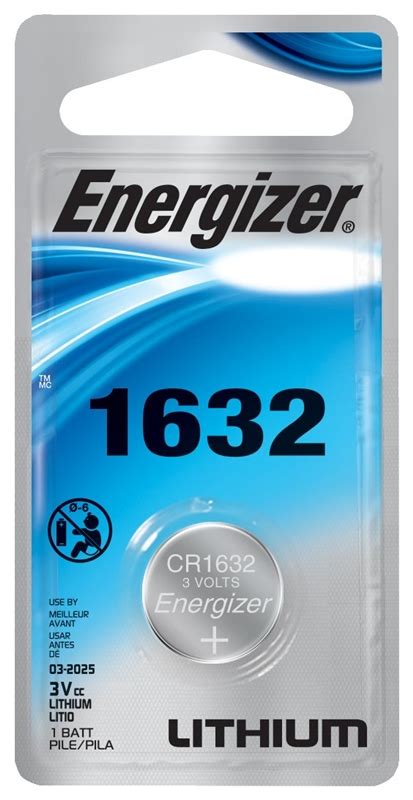 Energizer ECR1632BP Coin Cell Battery 3 V Battery 130 MAh CR1632