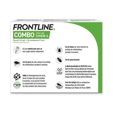 Frontline Combo Chien S A Kg Pipettes Puces Tiques Et Poux