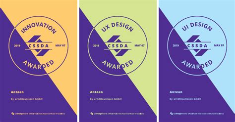 Anteon Css Design Awards 2019